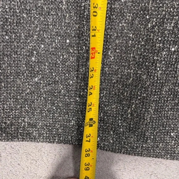 J McLaughlin Henrika Dress Women's Size M Charcoal Sequin Sparkle Sheath Tweed - Picture 14 of 16